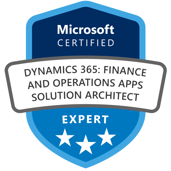 D365 F&O Apps Solution Architect Expert